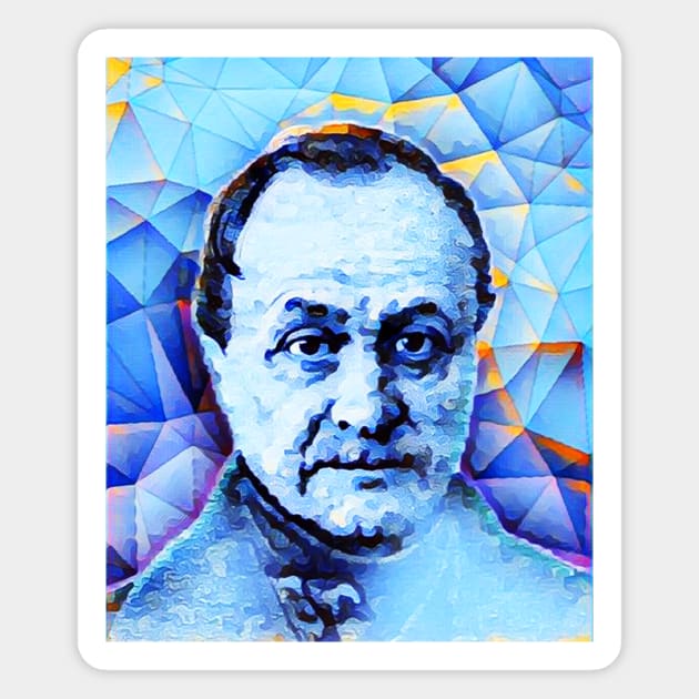 Auguste Comte Portrait | Auguste Comte Artwork | Auguste Comte Painting 14 Magnet by JustLit